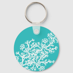 Coral Motif Key Ring