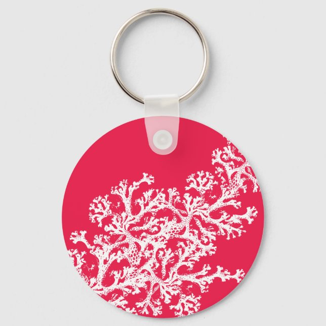 Coral Motif Key Ring (Front)