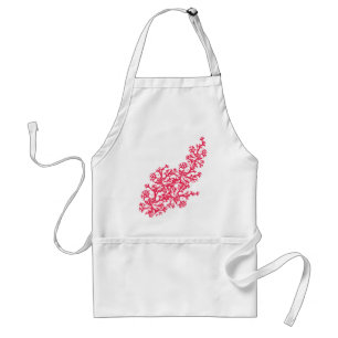 Coral Motif Standard Apron