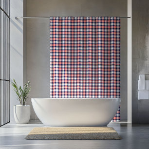 Coral Navy Shower Curtain Gift for New Chapter