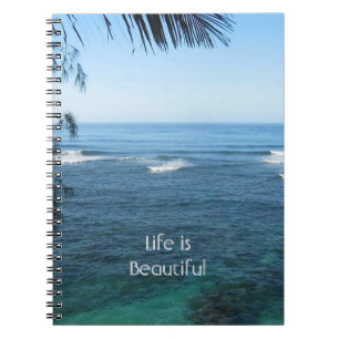 Coral Ocean Kauai Hawaii (my photography) Notebook