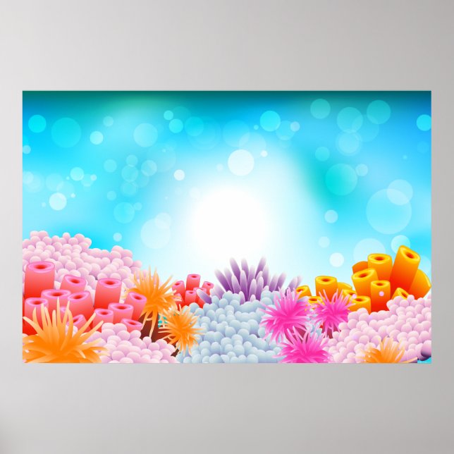 Coral Ocean Poster (Front)