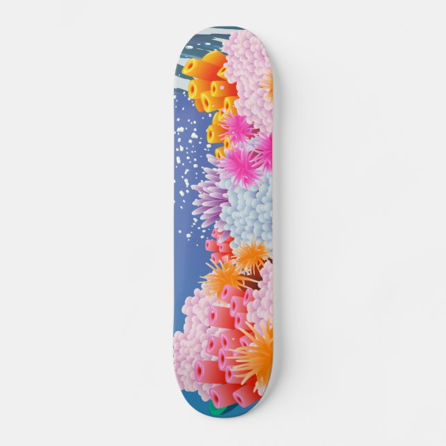 Coral Ocean Skateboard (Front)