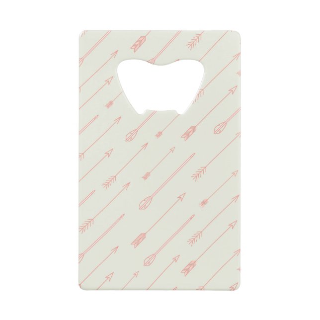 Coral Outlined Arrows Pattern (Front)