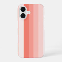 Coral peach shadow stripes