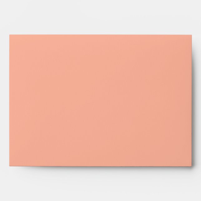 Coral Peach Solid Colour Envelope (Front)