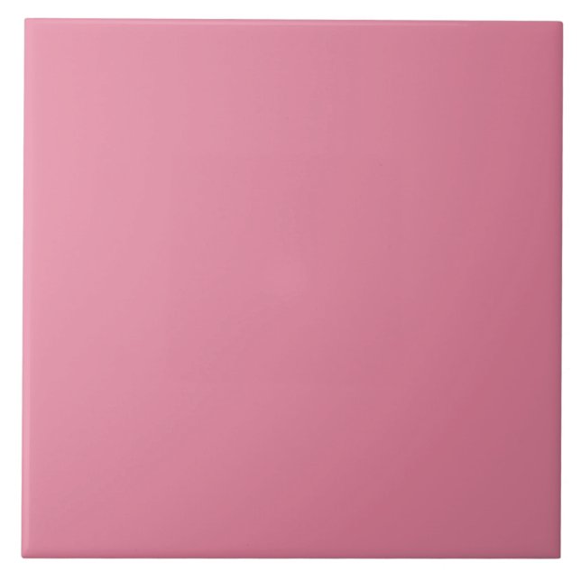 Coral Pink Ceramic Tile. Tile (Front)