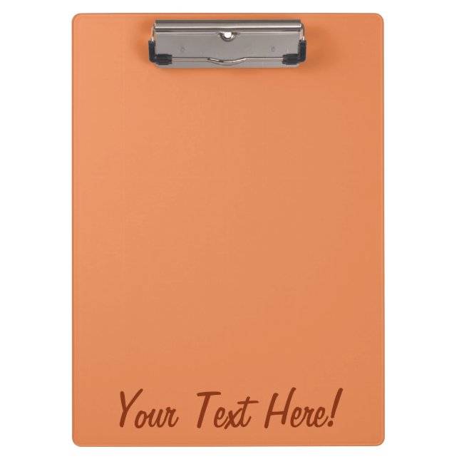 Coral pink decor background ready to customise clipboard (Front)