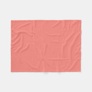 Coral Pink Fleece Blanket
