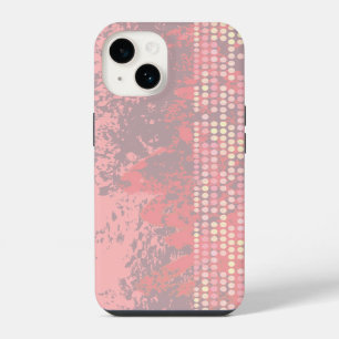 Coral pink girls surf style iphone case