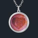 coral pink heart silver plated necklace<br><div class="desc">Personalise love heart purple Personalise love heart purple Photo by Sandy Closs Valentine, Valentines, "Valentine's day", Red Heart, purple, love , hearts, lovers, wedding, weddings, Romance Custom Template or Ready just as it comes: Personalise with your own name, pattern, design, quote, monogram, or photograph. Use our cool artwork, photos, graphics,...</div>