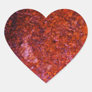 coral pink heart sticker