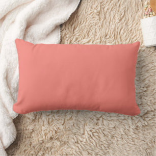 Coral Pink Lumbar Cushion