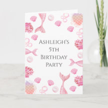 Coral Pink Mermaid Themed Birthday
