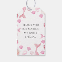 Coral Pink Mermaid Themed Birthday Party