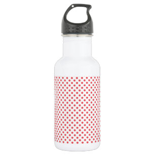 Coral Pink Polka Dots by Shirley Taylor 532 Ml Water Bottle