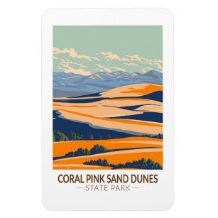 Coral Pink Sand Dunes State Park Utah Vintage  Magnet