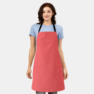 Coral Pink  (solid colour)  Apron