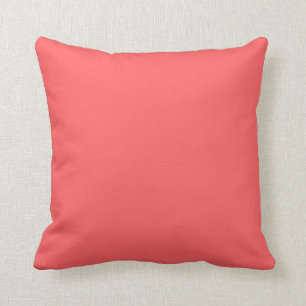 Coral Pink  (solid colour)  Cushion