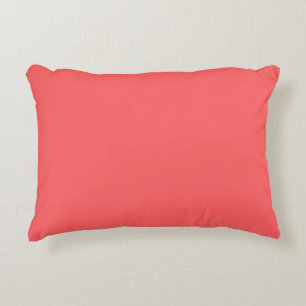 Coral Pink (solid colour) Decorative Cushion