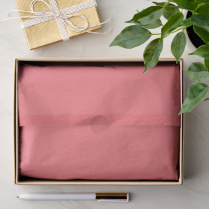 Coral Pink Solid Colour, Minimalist Elegant Chic Tissue Paper