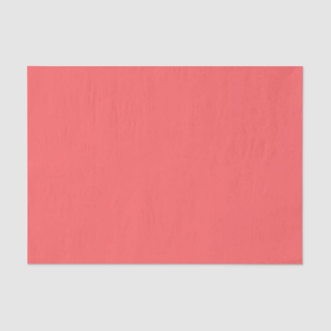 Coral Pink  (solid colour)  Tissue Paper (Front)