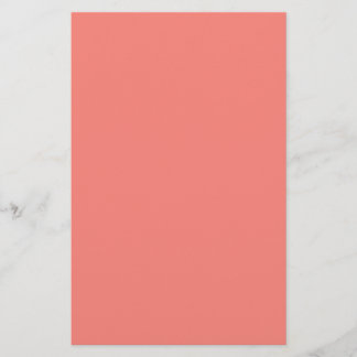 Coral Pink Stationery