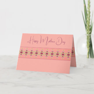 Coral Pinks And Burgundy Rose Art Card