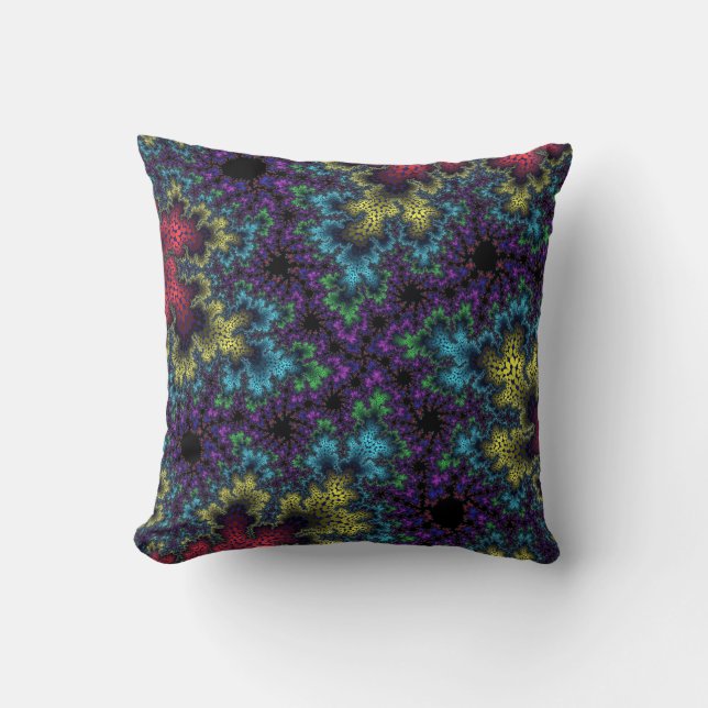 Coral Rainbow Speckle Cushion (Front)