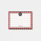 Coral Red Black Buffalo Plaid Check 1IR
