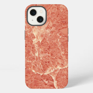 Coral Red Marble Texture iPhone 13 Case
