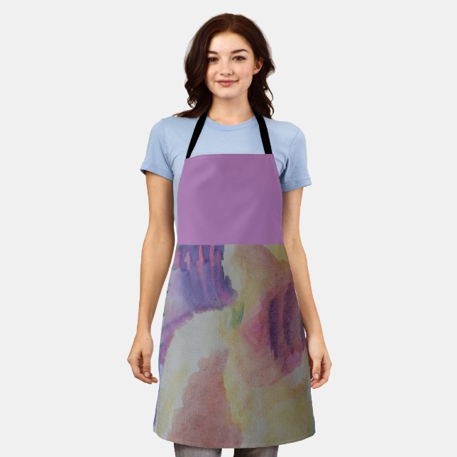 Coral Reef Abstract Art Apron (Worn)