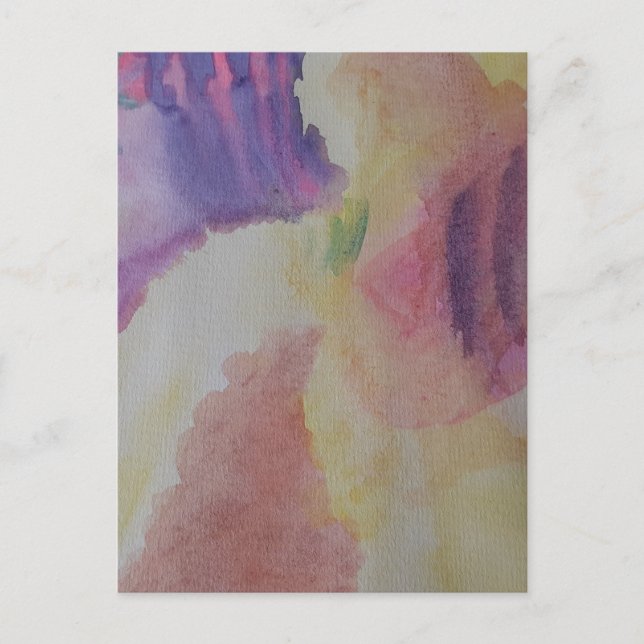 Coral Reef Abstract Art  Postcard (Front)