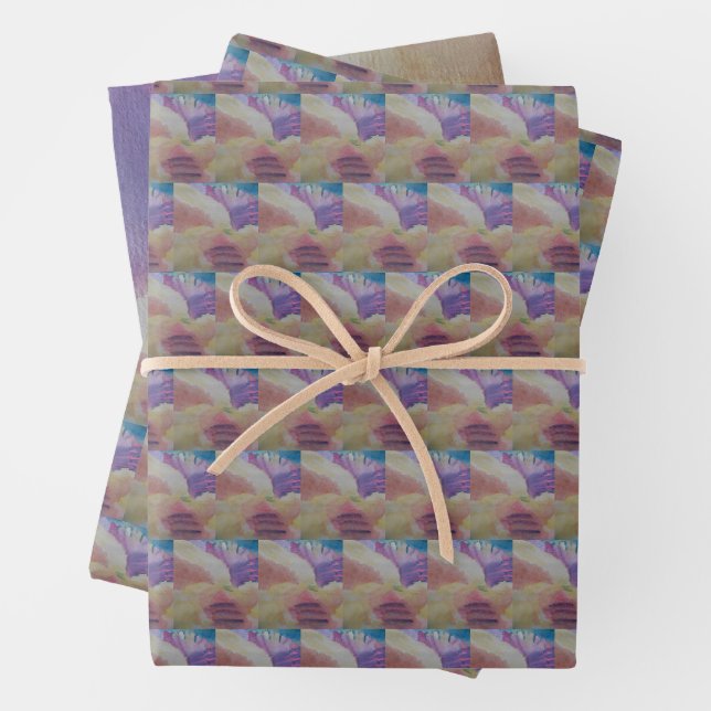 Coral Reef Abstract Art  Wrapping Paper Sheet (In situ)