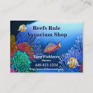 Coral Reef Aquarium Fish Business Card