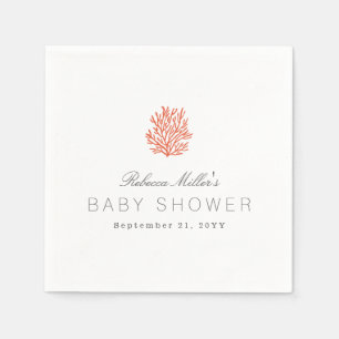 Coral Reef Baby Shower Napkin
