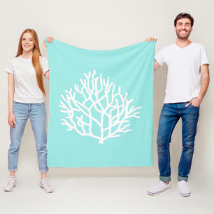 Coral Reef beach custom colours Fleece Blanket