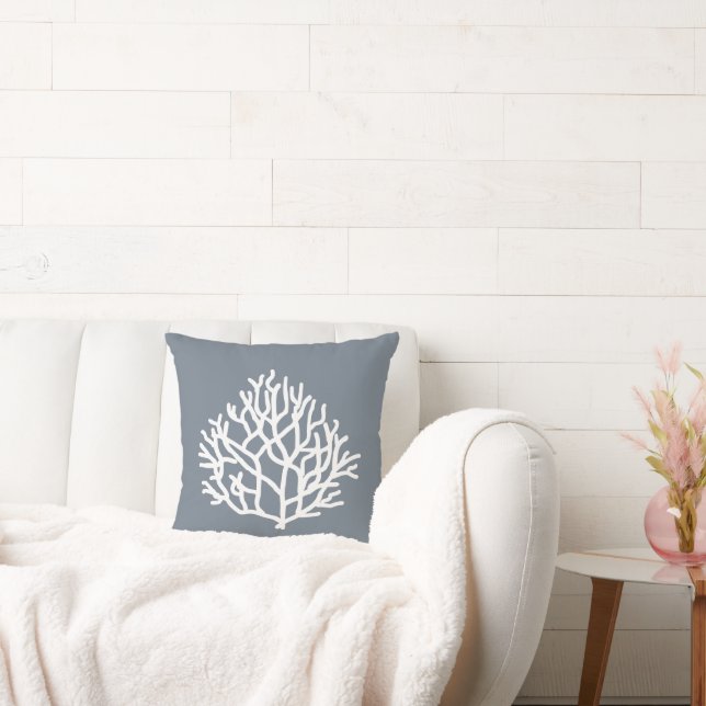 Coral Reef Beach Custom Colours Throw Pillow (Couch)