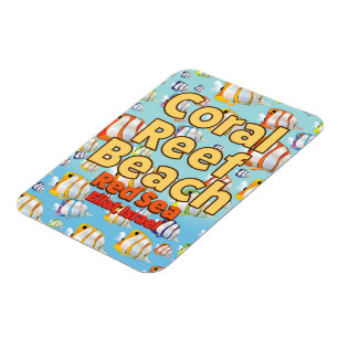 Coral reef Beach Eilat, Israel Magnet