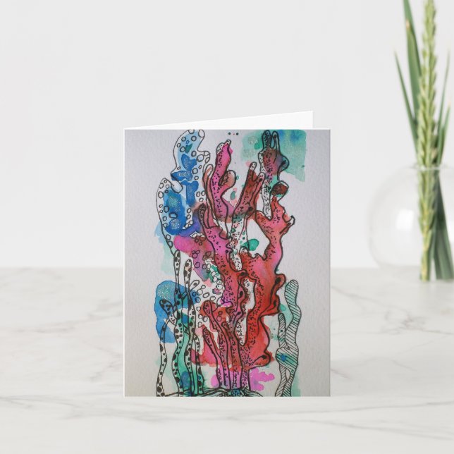 Coral Reef - Blank Greeting Card  (Front)