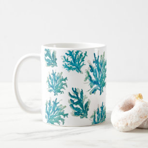 Coral Reef Blue Coastal Living Coffee Mug