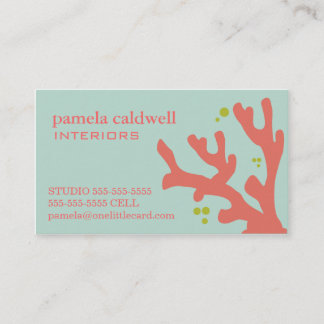 Coral Reef Business Card