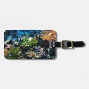 Coral Reef custom luggage tag