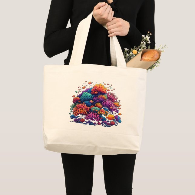 Coral Reef  Design - Jumbo Tote (Front (Product))