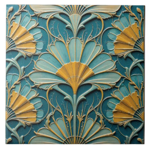 Coral Reef Fan Ceramic Tile