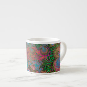 Coral Reef Fractal Abstract Art Espresso Cup
