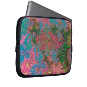 Coral Reef Fractal Abstract Art Laptop Sleeve