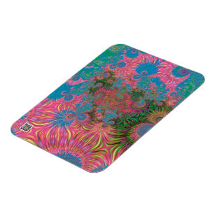 Coral Reef Fractal Abstract Art Magnet