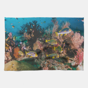 Coral Reef hand towel