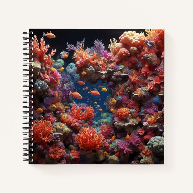 Coral Reef Hard Cover Journal (Front)